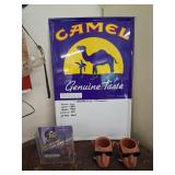 Camel Collection Sign and Items