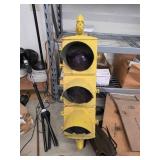 Vintage Yellow Traffic Signal Light
