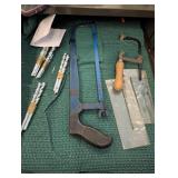 Hand Tools Lot with Saws and Bits