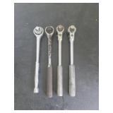 Four 1/4in Drive Ratchets