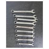 Nine Craftsman Wrenches