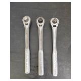 3 Craftsman 1/2in Ratchets