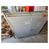 Metal Cabinet With Hanging Slots