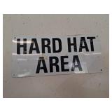 Hard Hat Area Metal Sign