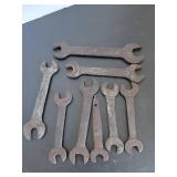 Eight Vintage Wrenches