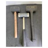Three Rubber Mallets