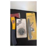 Hatchet with Sharpening Tools