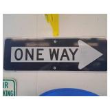 One Way Traffic Sign 36x12in