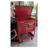 Red Rolling Tool Chest with Drawers