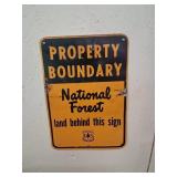 National Forest Boundary Sign