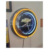 Chevrolet Neon Wall Clock