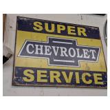 Chevrolet Service Metal Sign