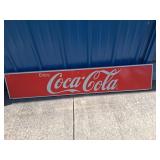 Coca-Cola Metal Sign, 55in x 10in