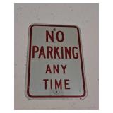 Metal No Parking Sign