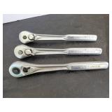 3 Craftsman 1/2in Drive Ratchets