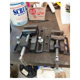 Two Drill Press Vises