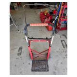 Red Metal Hand Truck with Handle