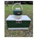 Coleman Cooler and Water Jug