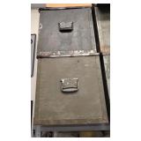 Metal and wood Storage Trunks With Handles