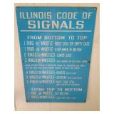 Illinois Code of Signals Sign