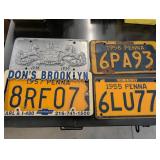 Vintage Pennsylvania License Plates