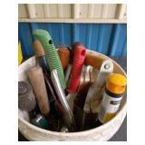 Bucket of Mixed Hand Tools
