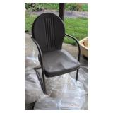 Metal Patio Chair with Armrests