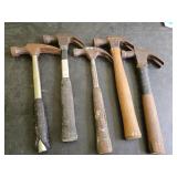 5 Used Claw Hammers