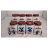 Anchor Hocking Milk Glass Spice Jars