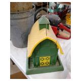 Green and Yellow Barn Feeder