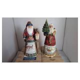 Jim Shore Santa Figurine Pair