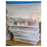 Stack of Craft Supply Storage Boxes