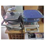 Two Pyrex Dishes and Cookers
