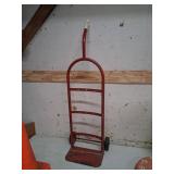 Red Steel Hand Truck with Wheels