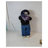 Pouter Figure with Vintage Shoes