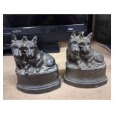 Cast Metal Dog Bookends