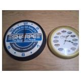 Two Wall Clocks
