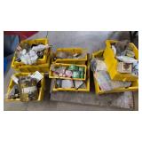 Yellow Bins with Contents