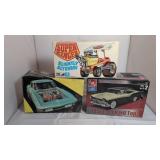 3 AMT Model Kit Boxes
