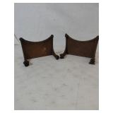 Vintage Forged Brass Bookends