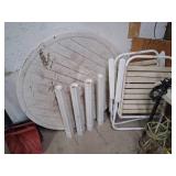 Outdoor Table with Two Chairs