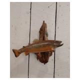 15-Inch Trout Mount on Driftwood