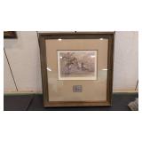 Framed LeBlanc Duck Print & Stamp