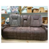 Brown Reclining Sofa With Cupholders