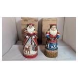 Jim Shore Santa Figurine Pair