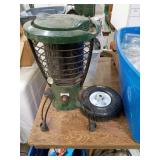 Green Propane Insect Heater and Spare Wheel