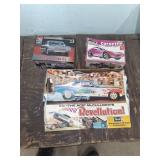 3 Model Car Kits: Mixed Condition