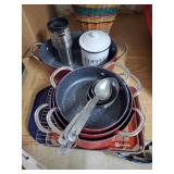 Red Cookware Set with Accessories