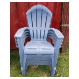 Stackable Gray Adirondack Chairs