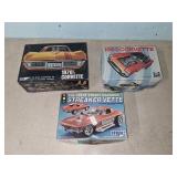 3 Corvette Model Kits